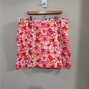 EP Pro Stretch Pink Floral Golf Athletic Skort. Size 20